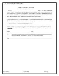 Application for Initial Authorization of a Postsecondary Educational Institution - Tennessee, Page 14