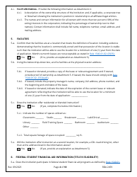 Application for Initial Authorization of a Postsecondary Educational Institution - Tennessee, Page 4