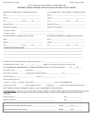 Form PERM33 Highway Work Permit Application for Non-utility Work - New York, Page 5