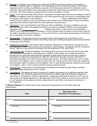 DOT Form 224-077 Utility Construction Agreement - Work by Wsdot - Wsdot Cost - Washington, Page 4