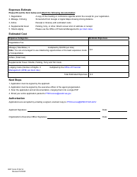 DOT Form 510-014 Rural Transit Assistance Program Scholarship Application - Washington, Page 2