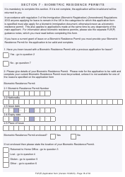 Form FLR(P) Application for an Extension of Stay in the UK as a Child Under the Age of 18 of a Relative With Limited Leave to Enter or Remain in the UK as a Refugee or Beneficiary of Humanitarian Protection and for a Biometric Immigration Document - United Kingdom, Page 18