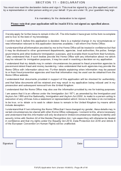 Form FLR(P) Application for an Extension of Stay in the UK as a Child Under the Age of 18 of a Relative With Limited Leave to Enter or Remain in the UK as a Refugee or Beneficiary of Humanitarian Protection and for a Biometric Immigration Document - United Kingdom, Page 28