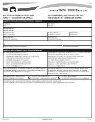 Document preview: Form H (NWT9000) Request for Appeal - Northwest Territories, Canada (English/French)