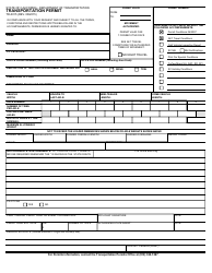 Document preview: Form TR-0015 Transportation Permit - California