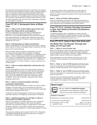 Instructions for Form PT-101 Tax on Motor Fuel - New York, Page 3