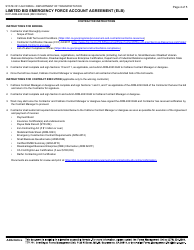 Form DOT ADM-4043 ELB Limited Bid Emergency Force Account Agreement (Elb) - California, Page 4