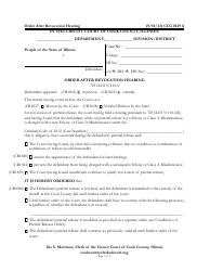 Document preview: Form CCG0149 Order After Revocation Hearing - Cook County, Illinois