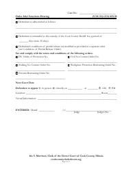 Form CCG0152 Order After Sanctions Hearing - Cook County, Illinois, Page 2
