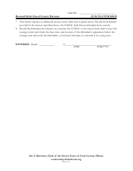 Form CCCR0610 Remand Order Order-Of-County Warrant(S) - Cook County, Illinois, Page 2