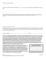 Form 102-112 Application for Easement Development - Alaska, Page 4