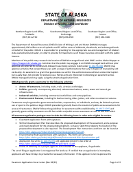 Document preview: Form 102-112 Application for Easement - Alabama