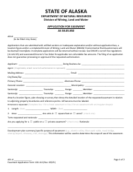 Form 102-112 Application for Easement - Alabama, Page 3