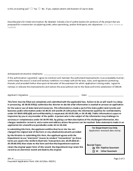 Form 102-112 Application for Easement - Alabama, Page 4