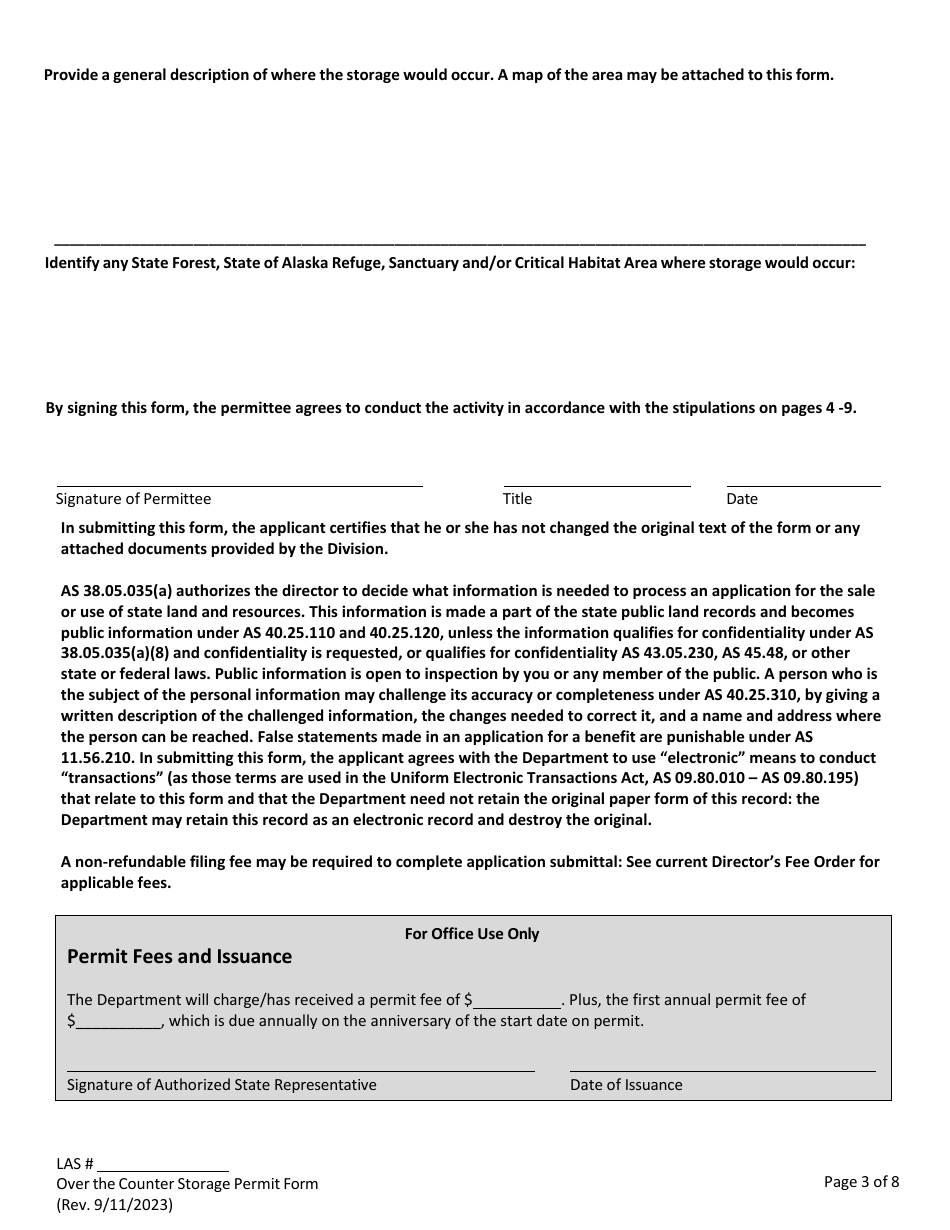 Over the Counter Storage Permit - Alabama, Page 5