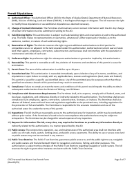 Personal Use Water Line Permit - Alaska, Page 4
