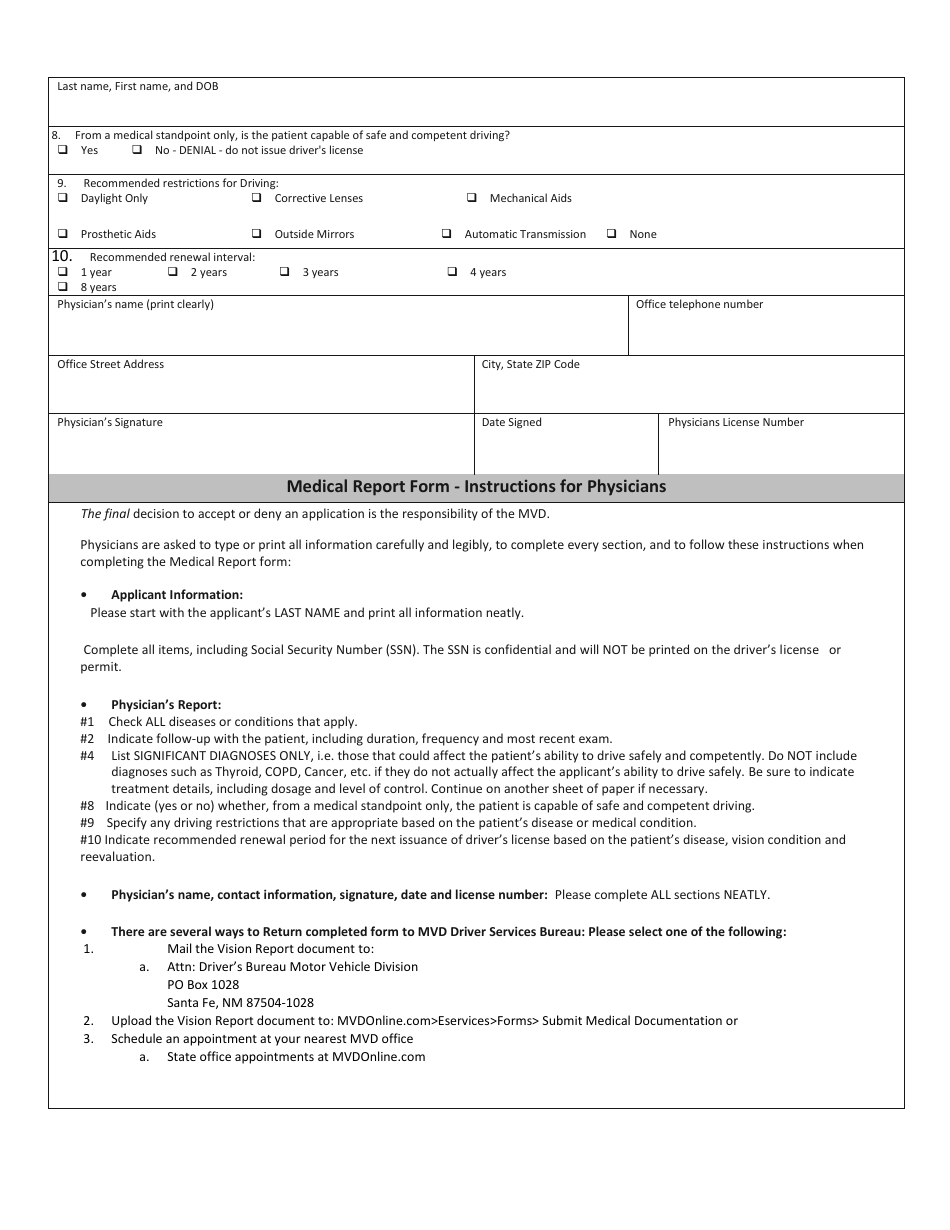 Form MVD-10124 - Fill Out, Sign Online and Download Printable PDF, New ...