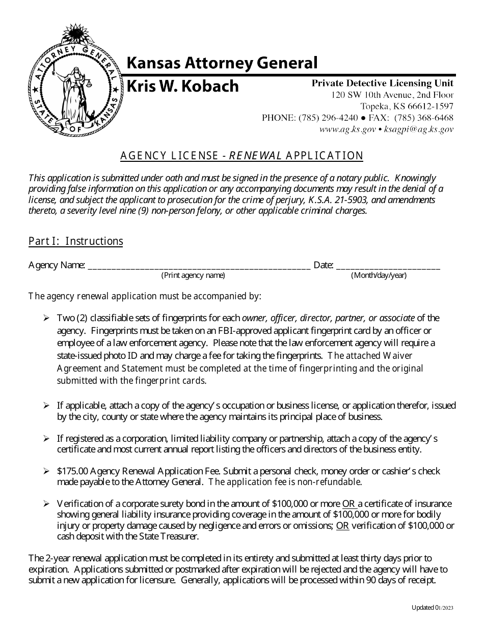 Kansas Agency License Renewal Application Download Printable PDF credit-card-britannica