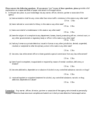Agency License - Renewal Application - Kansas, Page 5