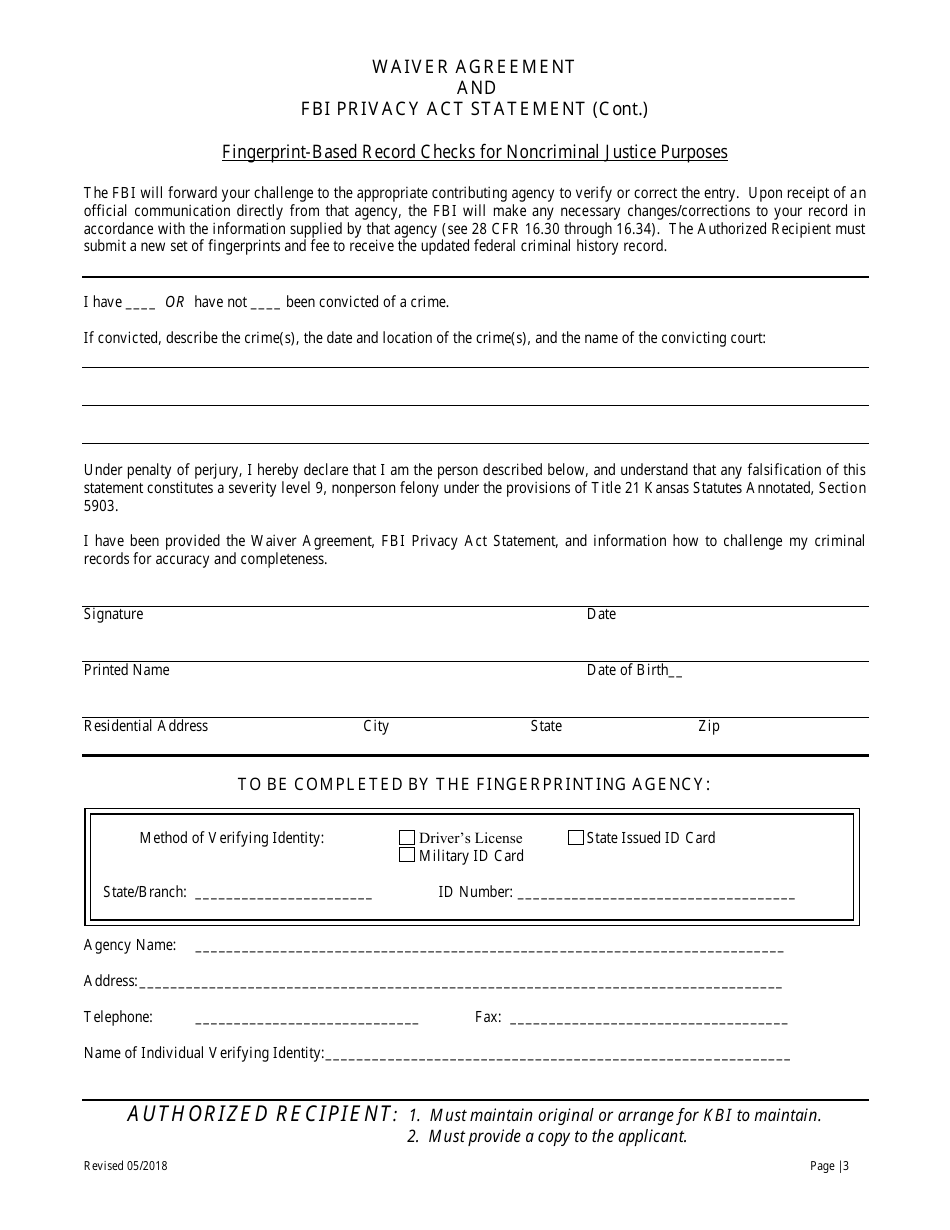 Agency License - Renewal Application - Kansas, Page 9