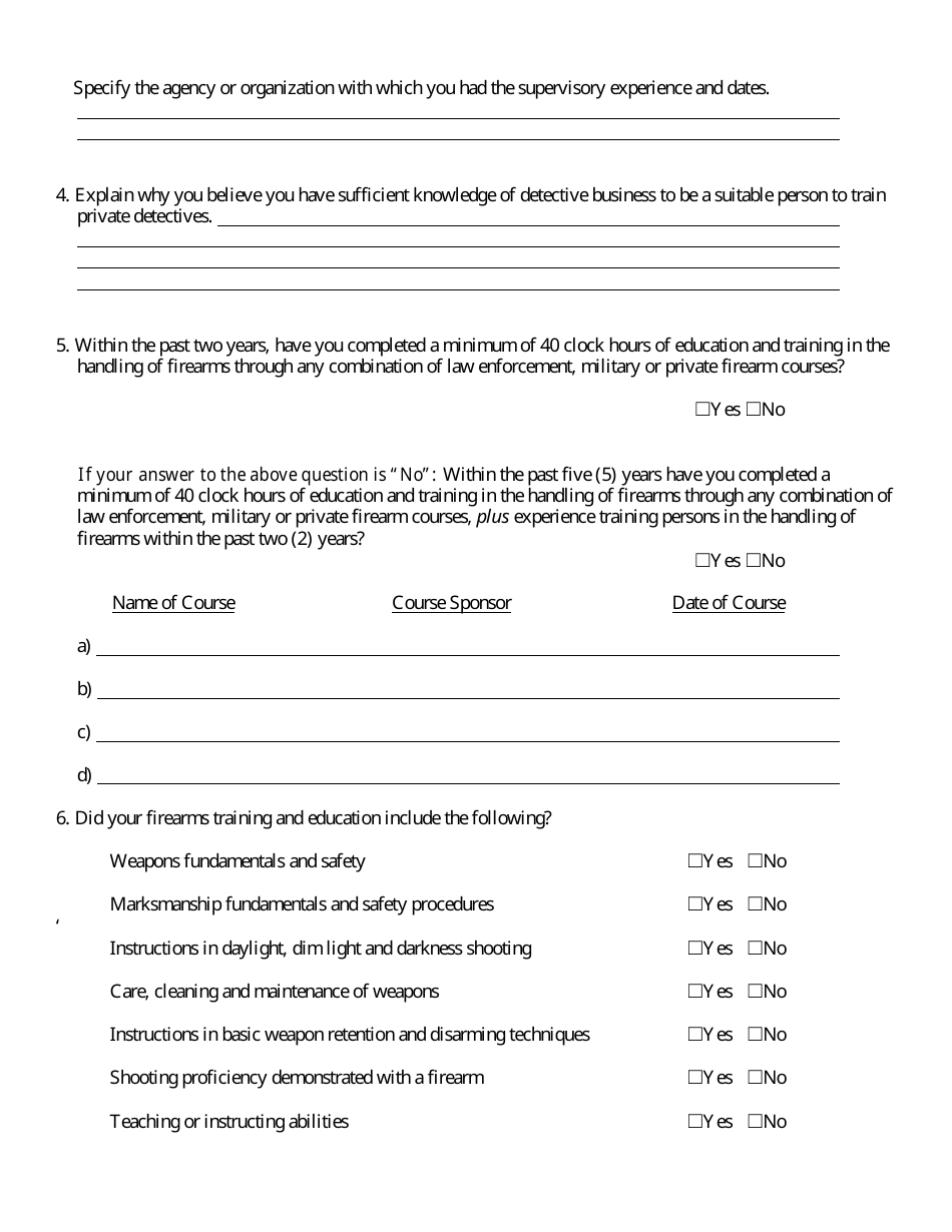 Firearms Trainer - Initial Application - Kansas, Page 3