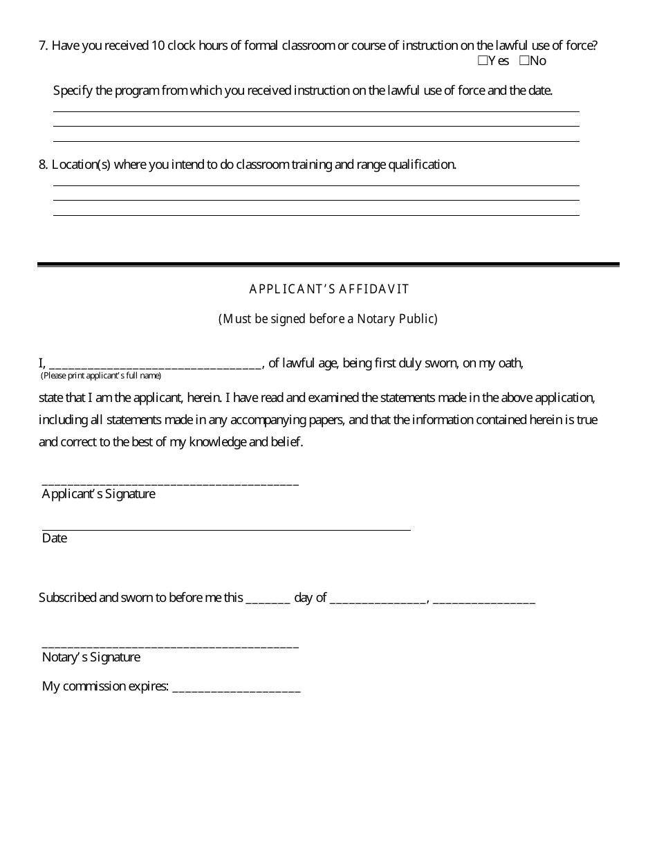 Firearms Trainer - Initial Application - Kansas, Page 4