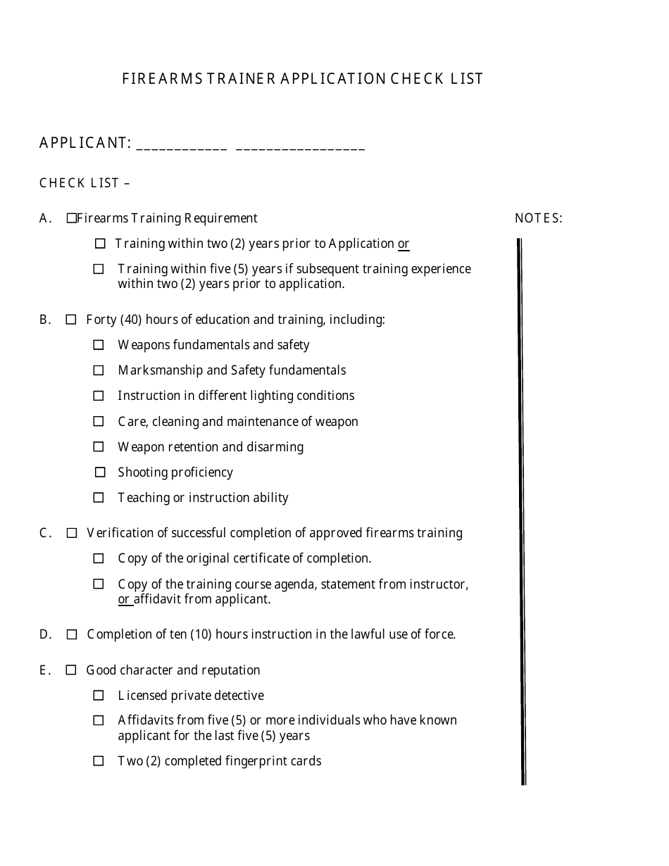 Firearms Trainer - Initial Application - Kansas, Page 5