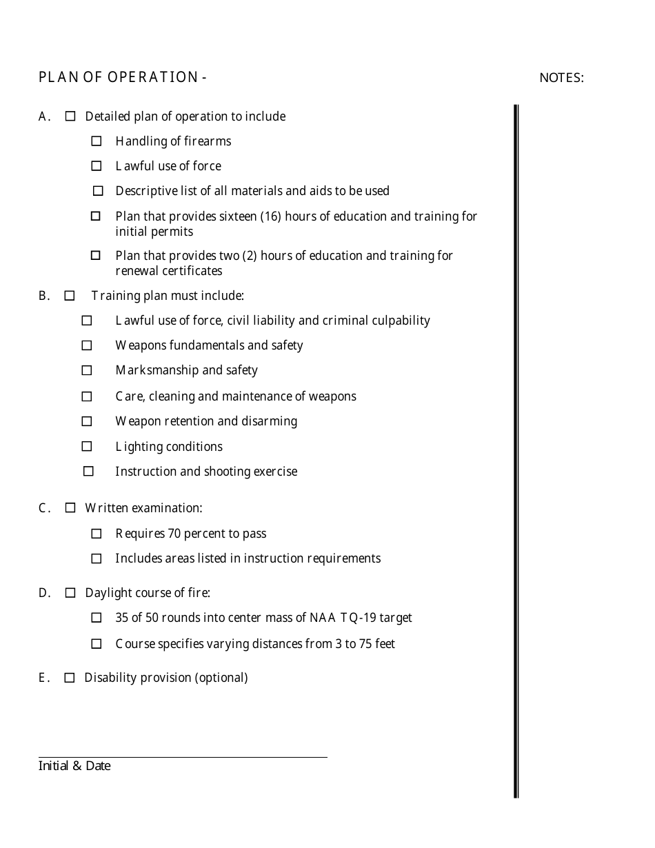 Firearms Trainer - Initial Application - Kansas, Page 6