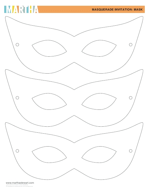Masquerade Mask Coloring Templates