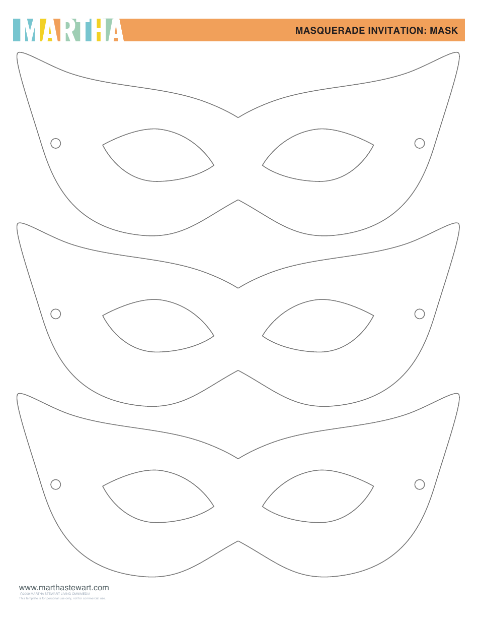 Masquerade Mask Coloring Templates - Colorful Masks to Print and Color yourself on Templateroller.com