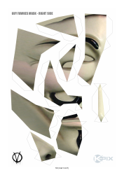 Document preview: Guy Fawkes Mask Template - Kimpix