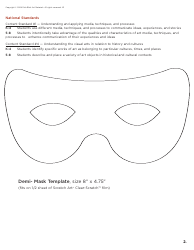 Demi-Mask Template, Page 2