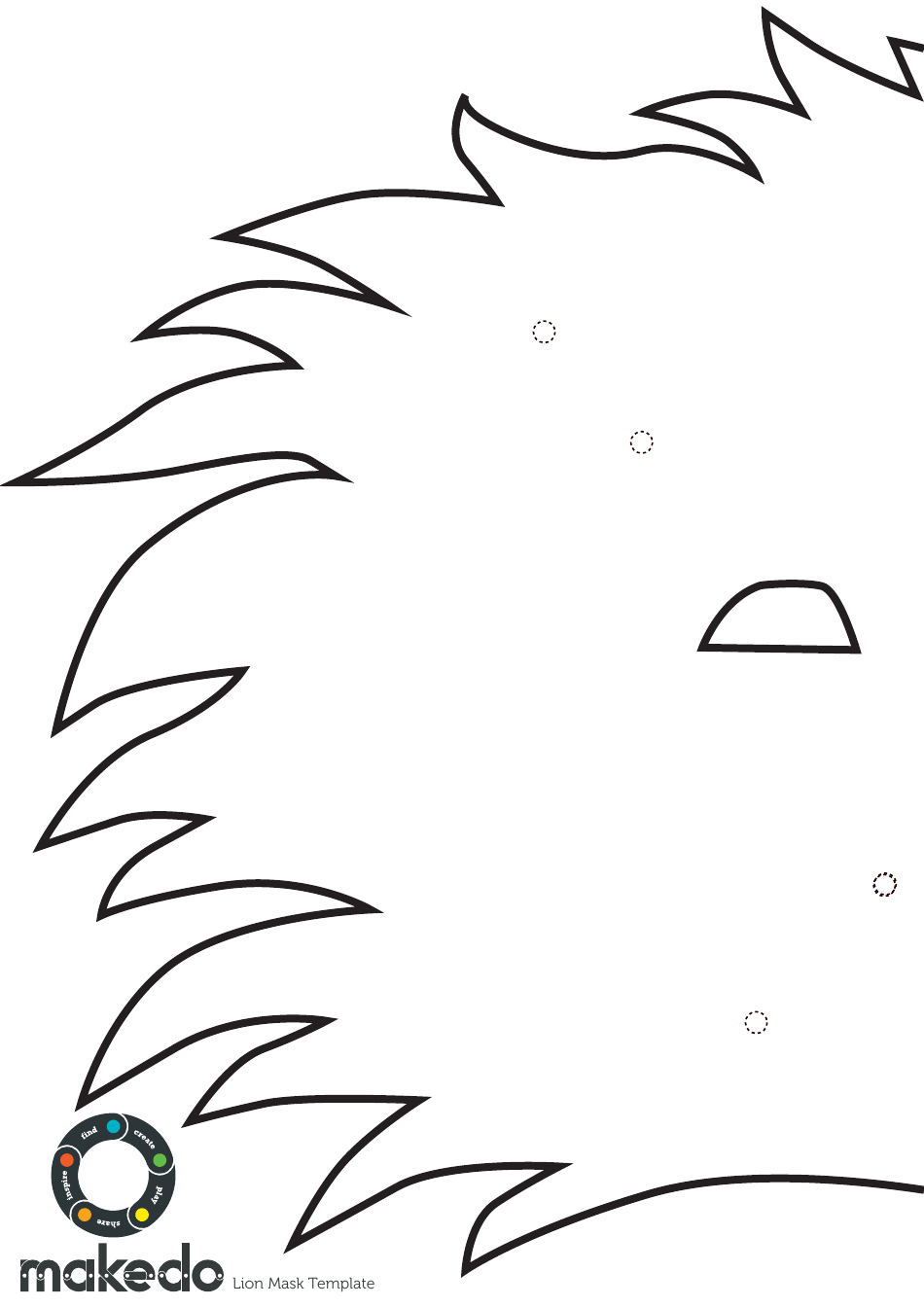 Lion Mask Template, Page 4