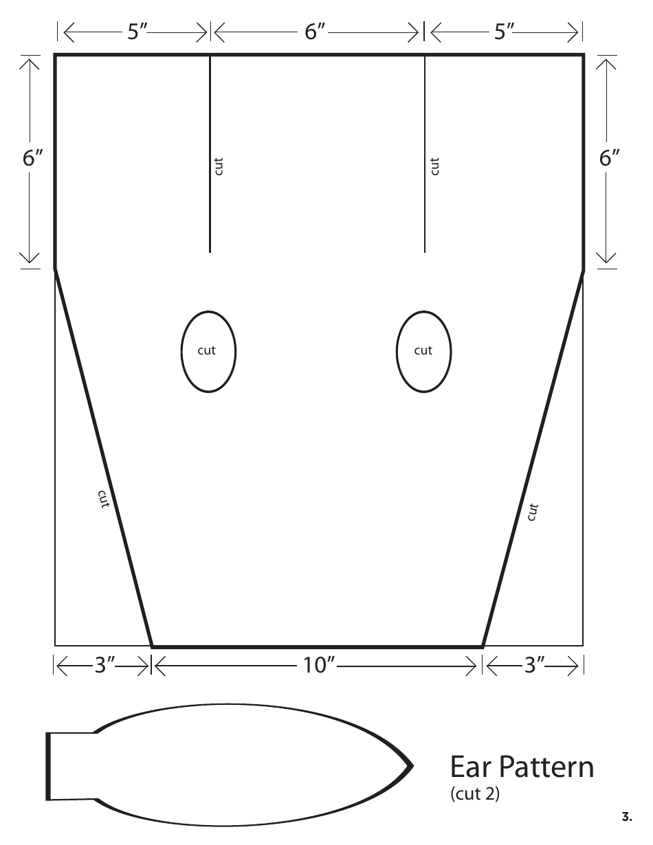 Native American Horse Mask Template, Page 3