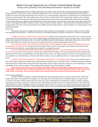 Totem Animal Mask Design Template, Page 2