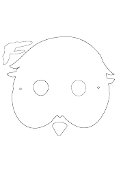 Chick Mask Template, Page 2