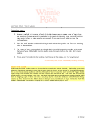 Winnie the Pooh Mask Template, Page 2