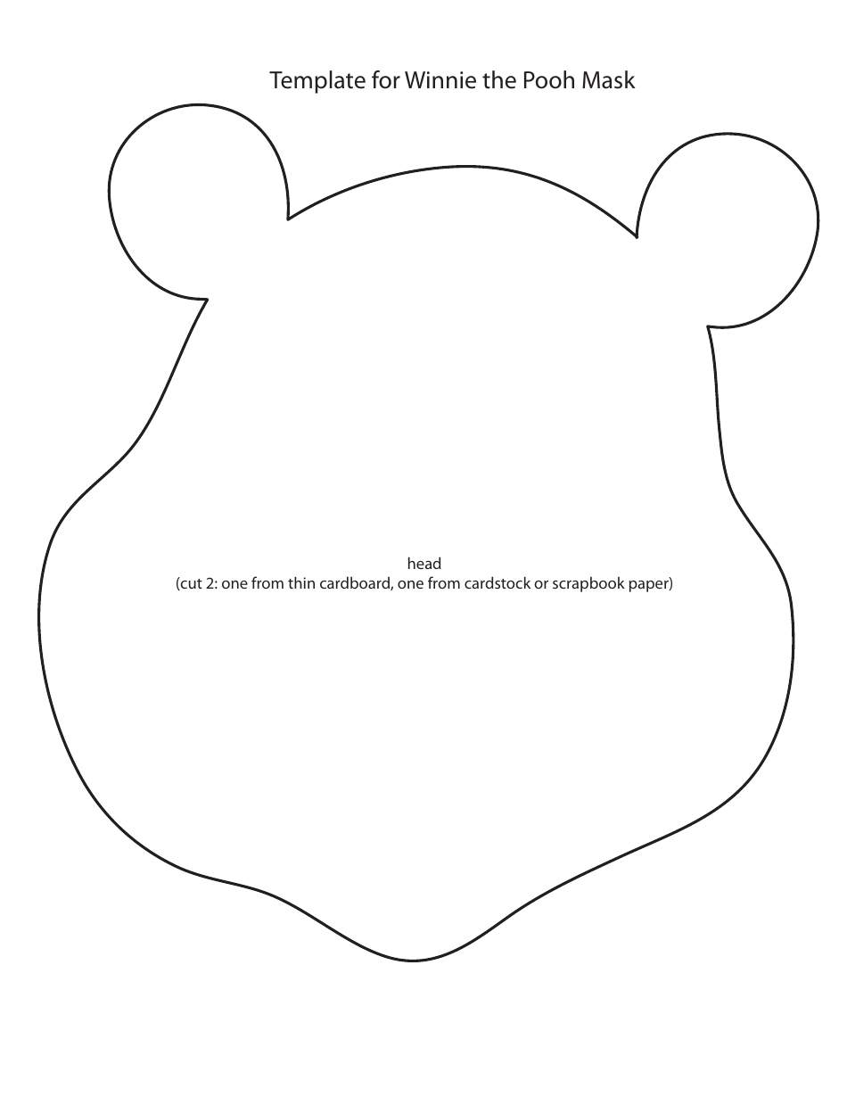 Winnie the Pooh Mask Template, Page 3