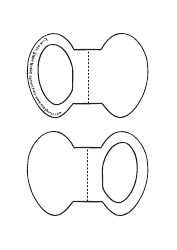 Monkey Mask Coloring Template - Black and White, Page 3