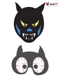 Document preview: Halloween Dog Mask Templates