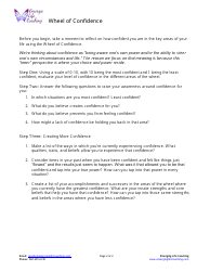 Wheel of Confidence Self-coaching Template, Page 2
