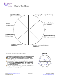 Document preview: Wheel of Confidence Self-coaching Template