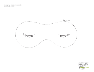 Document preview: Sleeping Mask Template