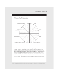 Document preview: Wheel of Life Self-coaching Tool - the Coach's Toolkit
