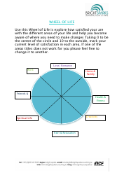 Wheel of Life Self-coaching Worksheet for Adults