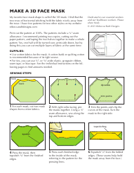 3d Face Mask Pattern Templates, Page 2