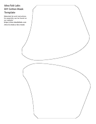 Document preview: Diy Cotton Mask Template