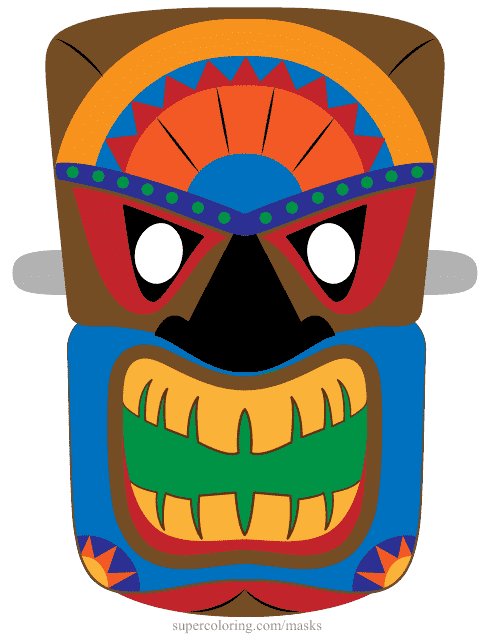 Tiki Mask Template