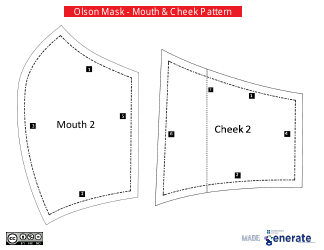 Olson Mask Sewing Pattern Templates, Page 4