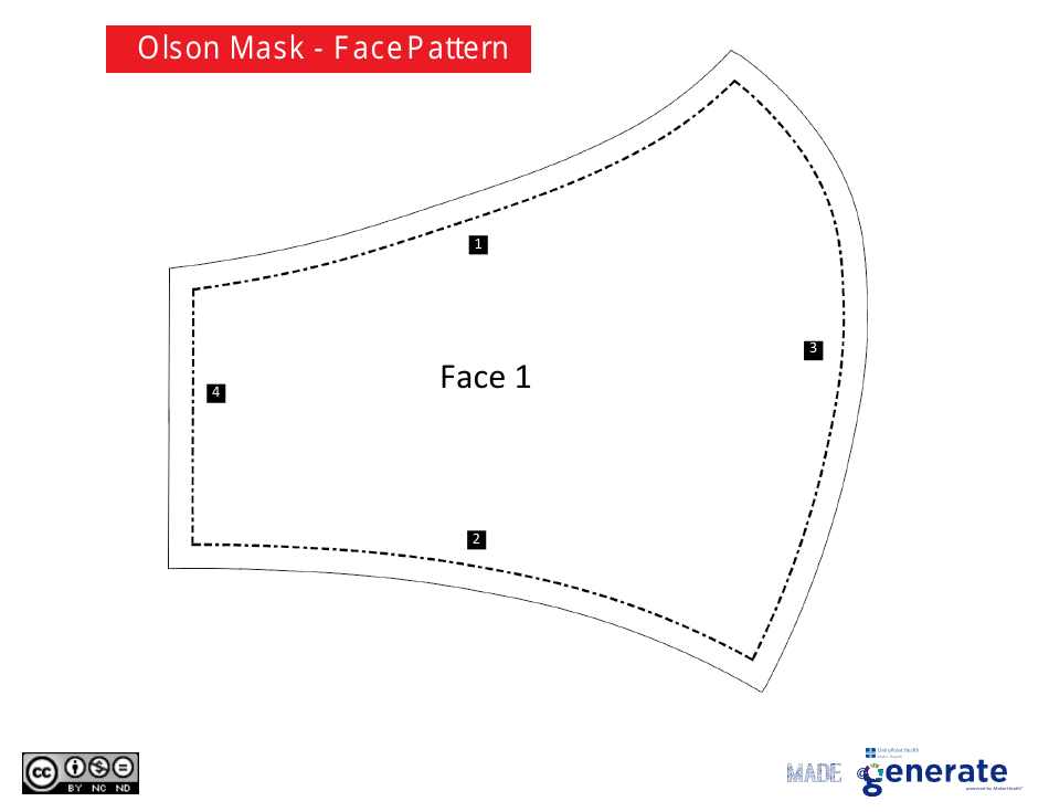 Olson Mask Sewing Pattern Templates, Page 6
